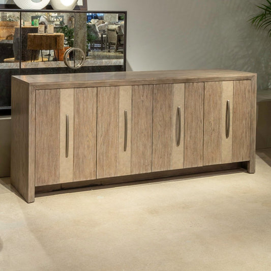 Lafayette - 4 Door Accent Cabinet - Light Brown Accent Cabinets by Liberty Furniture - Walls Furniture & Mattress