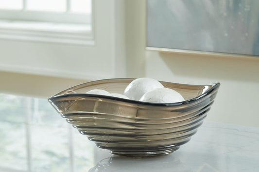 Solariston - Bowl - Gray / Brown Plates & Bowls by Signature Design by Ashley® - Walls Furniture & Mattress