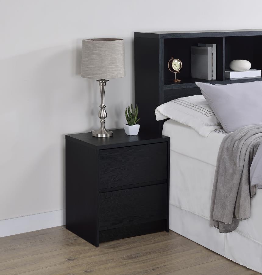 Westpark - 2 - Drawer Nightstand LED Lights And USB Nightstands w/ Charging Stations by Coaster Fine Furniture - Walls Furniture & Mattress