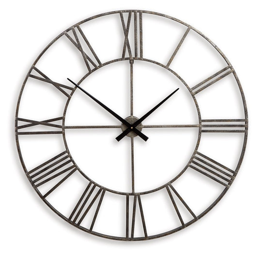 Paquita - Wall Clock Wall Clocks by Signature Design by Ashley® - Walls Furniture & Mattress