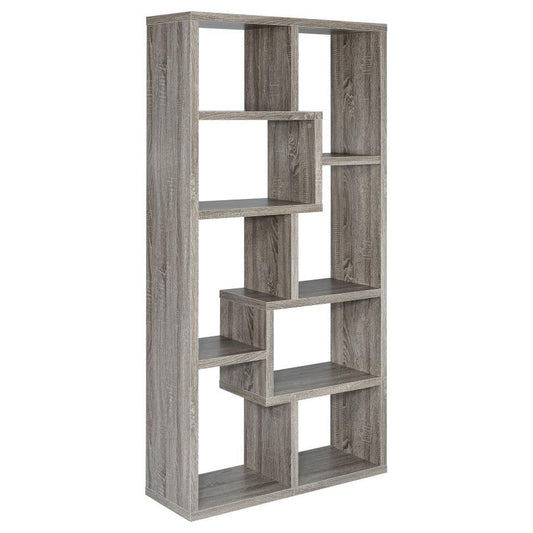 Theo - 6 - Shelf Bookshelf Standard Bookcases by CoasterEveryday - Walls Furniture & Mattress