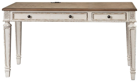 Realyn - Home Office Desk - Light Brown Computer Desks by Signature Design by Ashley® - Walls Furniture & Mattress