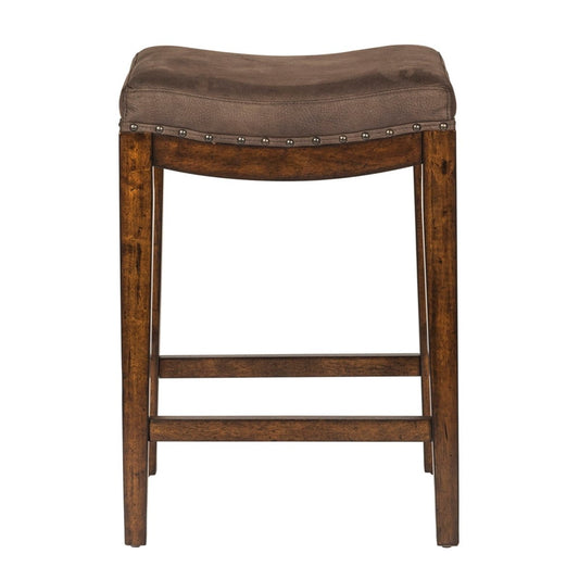 Aspen Skies - Uph Console Stool Counter Height (24" - 27") by Liberty Furniture - Walls Furniture & Mattress
