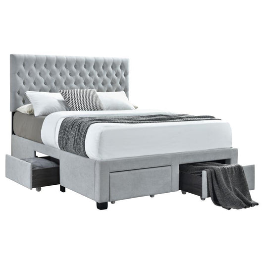 Soledad - Upholstered Storage Panel Bed Storage Beds by CoasterEssence - Walls Furniture & Mattress