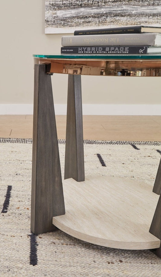 Frazwa - Round End Table - Multi End Tables by Signature Design by Ashley® - Walls Furniture & Mattress