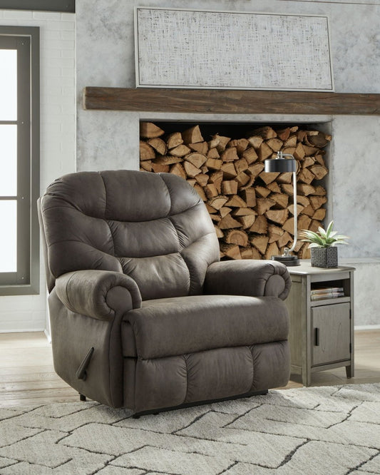 Camera Time - Zero Wall Recliner - Gunmetal Reclining Chairs by Signature Design by Ashley® - Walls Furniture & Mattress
