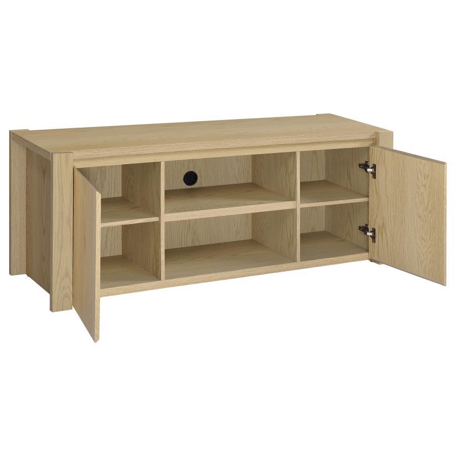 Laurelton - 3 Piece Entertainment Center TV Stand - Light Oak Entertainment Centers by Coaster Fine Furniture - Walls Furniture & Mattress