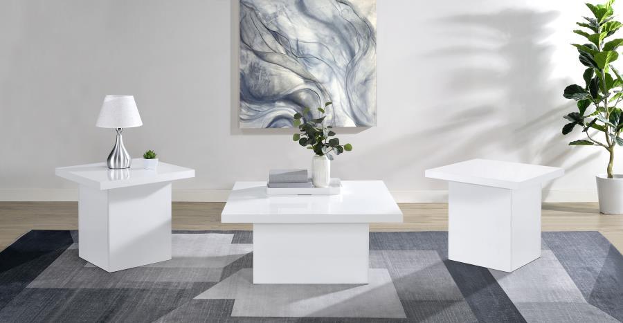 Devar - Square Coffee Table Set Table Sets by Coaster Fine Furniture - Walls Furniture & Mattress