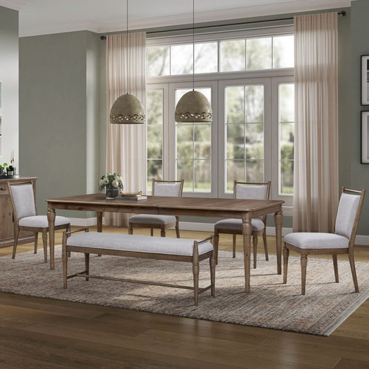 Hickory Grove - Rectangular Table Set With Upholstered Chairs 5 Piece Dining Room Sets by Liberty Furniture - Walls Furniture & Mattress