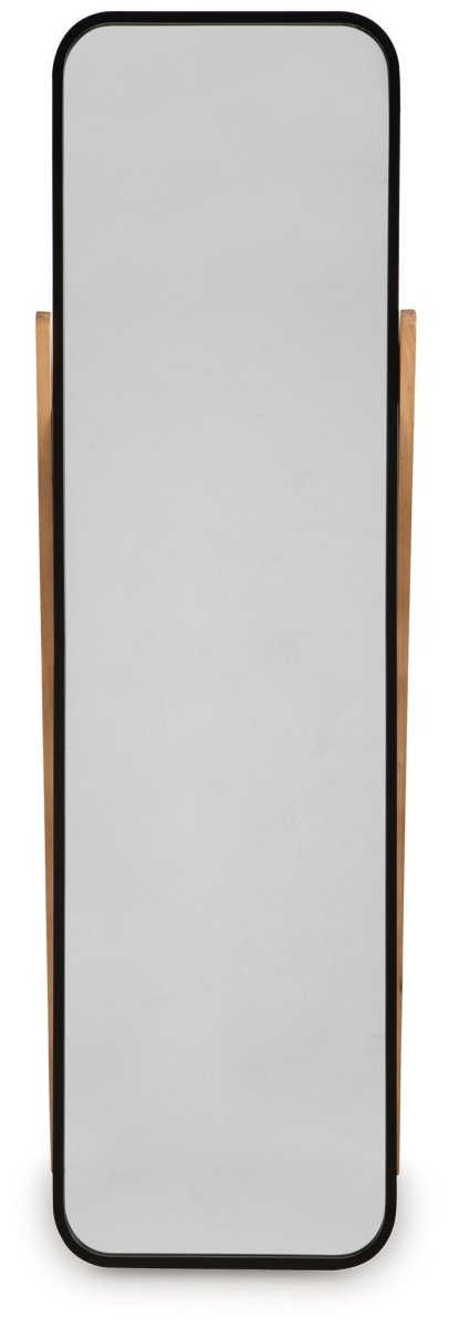 Bronick - Floor Mirror - Black / Brown Floor Mirrors by Signature Design by Ashley® - Walls Furniture & Mattress