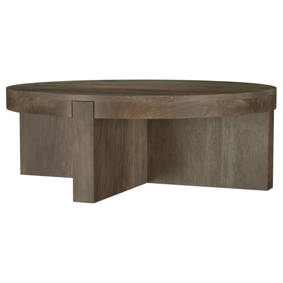 Kinkaid - Round Solid Mango Wood Table End Tables by Coaster Fine Furniture - Walls Furniture & Mattress