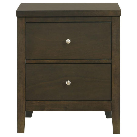 Wilkes - 2 - Drawer Nightstand Bedside Table - Dark Cocoa Accent Nightstands by Coaster Fine Furniture - Walls Furniture & Mattress