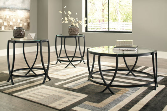 Tarrin - Occasional Table Set (Set of 3) - Black Table Sets by Signature Design by Ashley® - Walls Furniture & Mattress