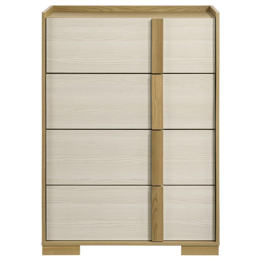 Hyland - 4 - Drawer Chest of Drawers - Natural Accent Chests by Coaster Fine Furniture - Walls Furniture & Mattress