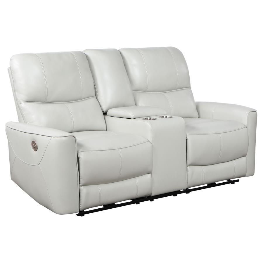 Greenfield - Upholstered Power Reclining Loveseat Reclining Loveseats by Coaster Fine Furniture - Walls Furniture & Mattress