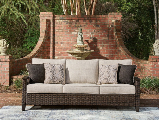 Monterey Point - Sofa With Cushion - Dark Brown Sofas by Signature Design by Ashley® - Walls Furniture & Mattress