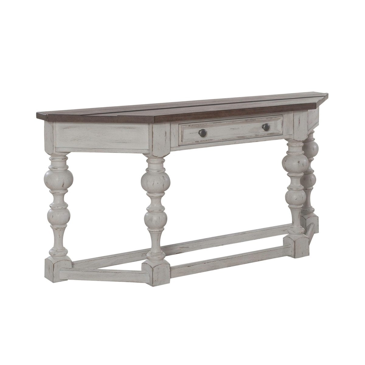 River Place - Accent Console Table - White Console Tables by Liberty Furniture - Walls Furniture & Mattress