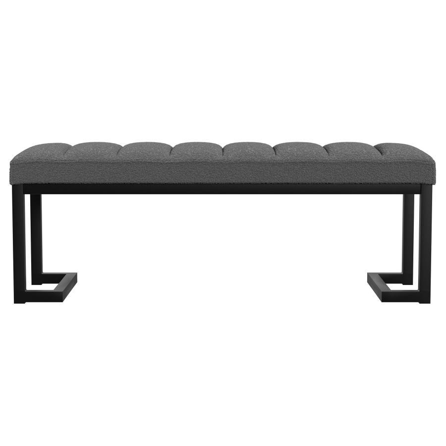 Mesa - Boucle Upholstered Tufted Accent Bench Upholstered Benches by Coaster Fine Furniture - Walls Furniture & Mattress