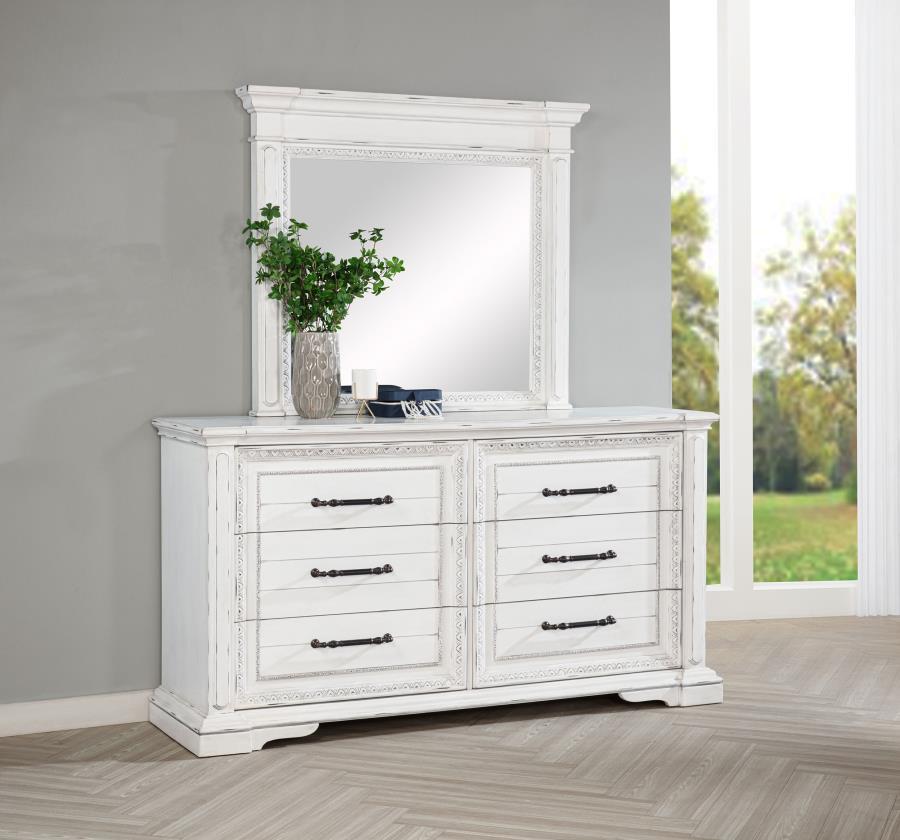 Mckinney - 6 - Drawer Bedroom Dresser Cabinet Dressers by Coaster Fine Furniture - Walls Furniture & Mattress