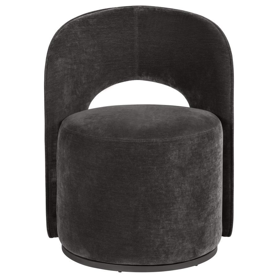 Harjo - Velvet Upholstered Swivel Accent Chair Swivel Chairs by Coaster Fine Furniture - Walls Furniture & Mattress