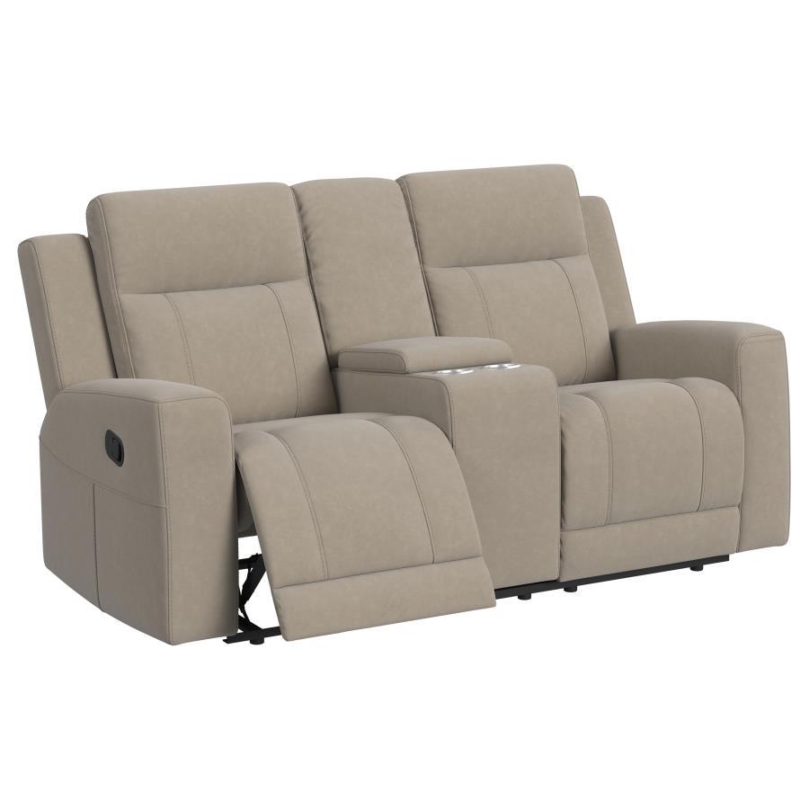 Brentwood - Upholstered Motion Reclining Loveseat Reclining Loveseats by Coaster Fine Furniture - Walls Furniture & Mattress