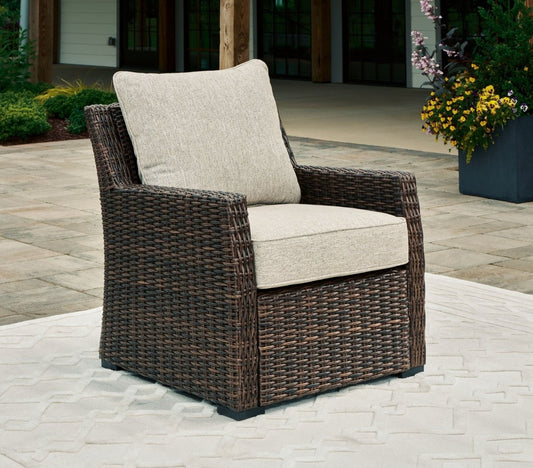 Brook Ranch - Lounge Chair With Cushion - Brown Lounge Chairs by Signature Design by Ashley® - Walls Furniture & Mattress