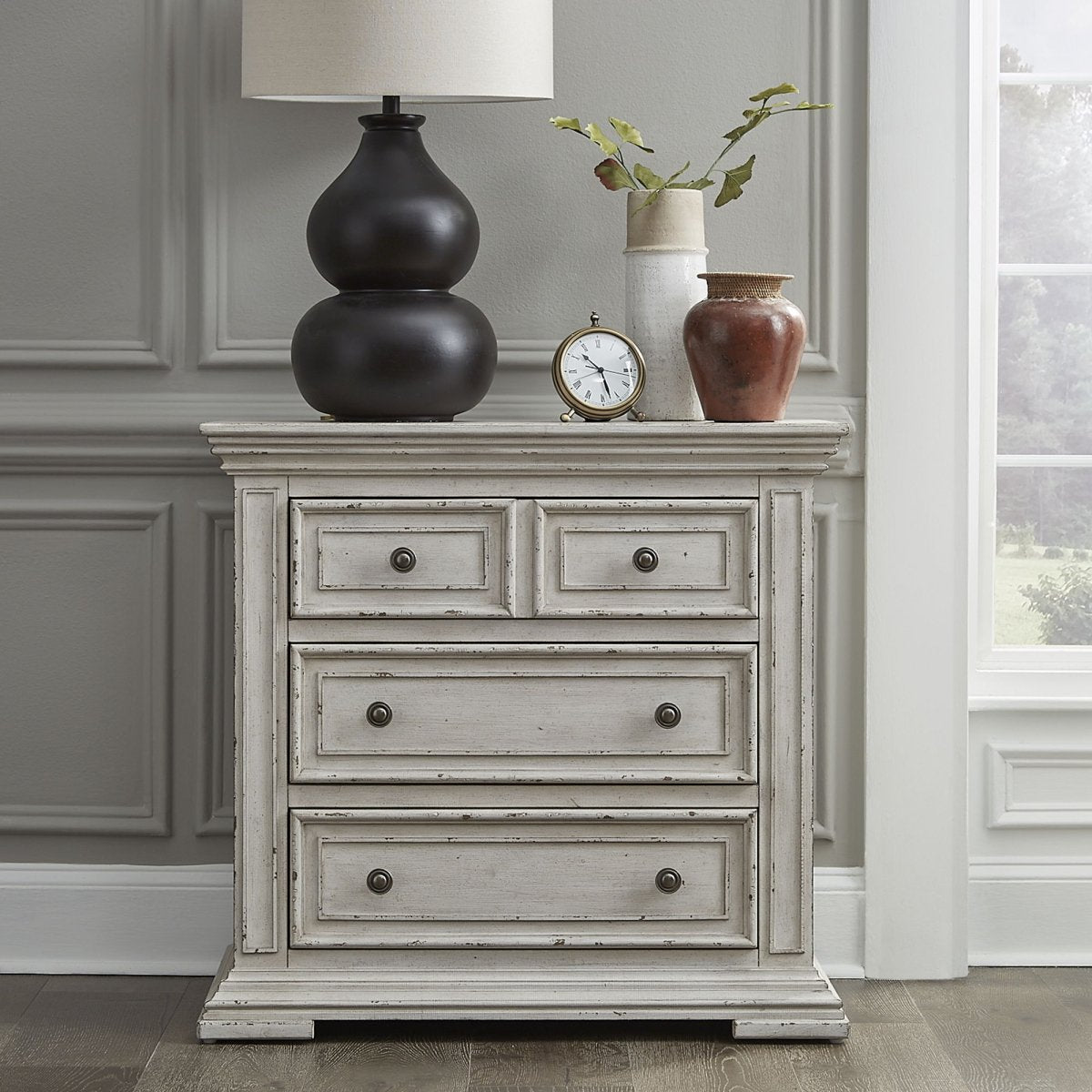 Big Valley - Bedside Chest With Charging Station Bedside Chests by Liberty Furniture - Walls Furniture & Mattress