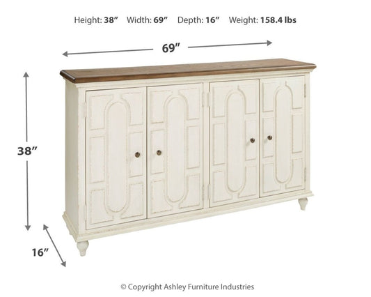 Roranville - Accent Cabinet - Antique White Accent Cabinets by Signature Design by Ashley® - Walls Furniture & Mattress