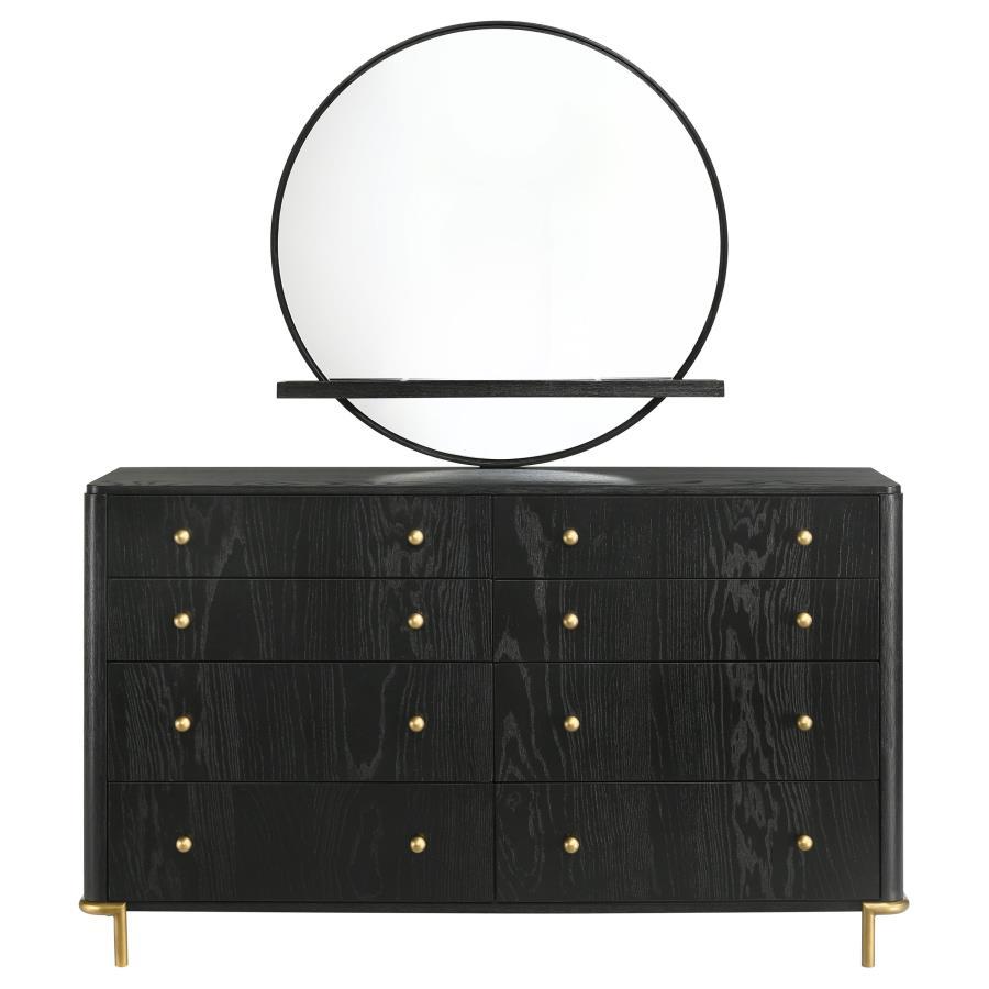 Arini - 8 - Drawer Bedroom Dresser With Mirror Dresser & Mirror by CoasterElevations - Walls Furniture & Mattress