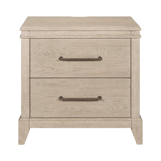 New Haven - Nightstand With Charging Station - White Nightstands w/ Charging Stations by Liberty Furniture - Walls Furniture & Mattress