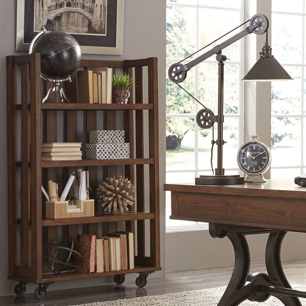 Arlington House - Open Bookcase - Dark Brown Standard Bookcases by Liberty Furniture - Walls Furniture & Mattress