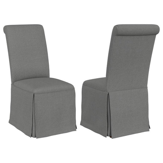 Shawna - Upholstered Skirted Dining Chair (Set of 2) Chair Sets by Coaster Fine Furniture - Walls Furniture & Mattress