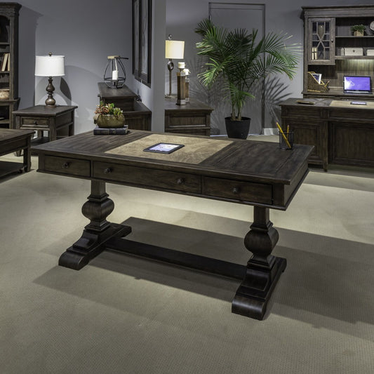 Paradise Valley - Writing Desk - Dark Brown Writing Desks by Liberty Furniture - Walls Furniture & Mattress