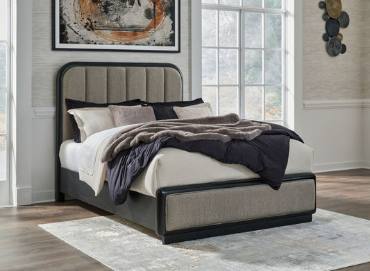 Rowanbeck - Upholstered Panel Bed Upholstered Beds by Signature Design by Ashley® - Walls Furniture & Mattress