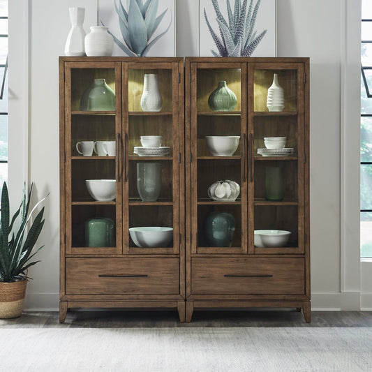 Shaker Lakes - Bunching Display Cabinet Display Cabinets by Liberty Furniture - Walls Furniture & Mattress