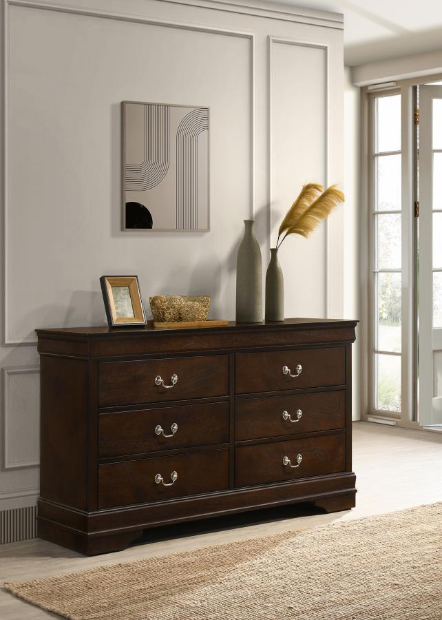 Louis Philippe - Six - Drawer Dresser Dressers by CoasterEveryday - Walls Furniture & Mattress