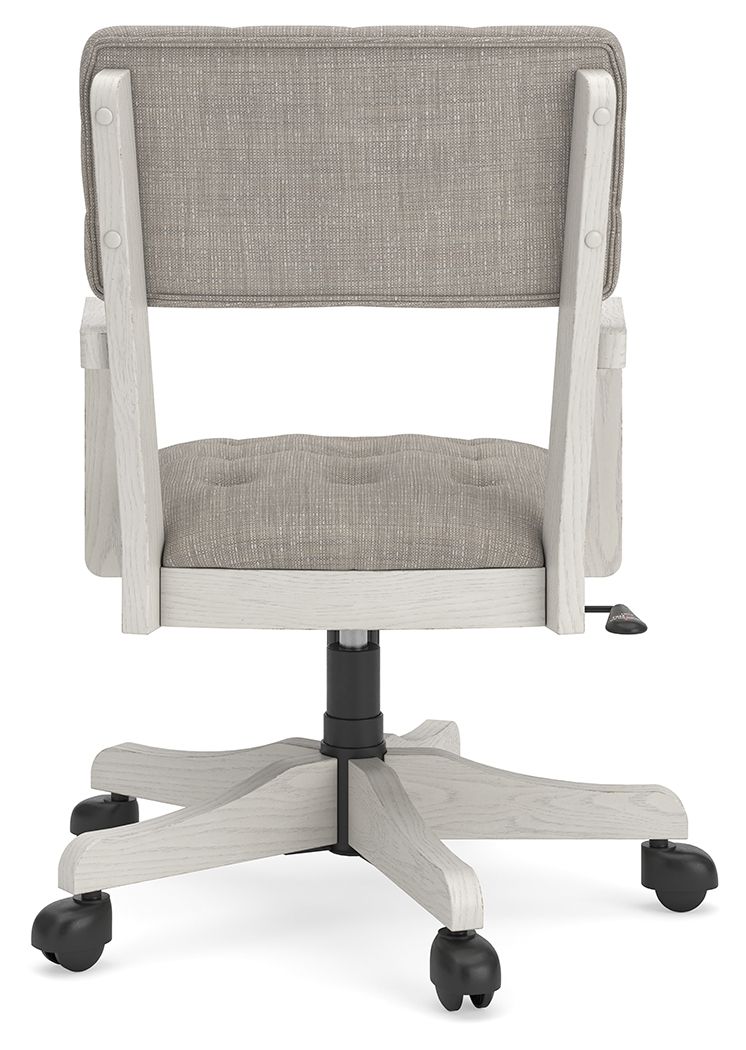 Robbinsdale - Home Office Desk Chair - Antique White Desk Chairs by Signature Design by Ashley® - Walls Furniture & Mattress