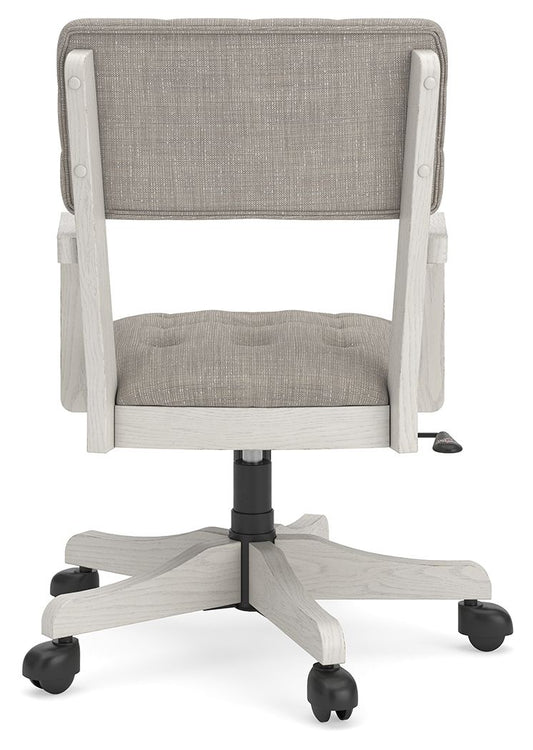 Robbinsdale - Home Office Desk Chair - Antique White Desk Chairs by Signature Design by Ashley® - Walls Furniture & Mattress