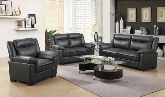 Arabella - Upholstered Padded Arm Sofa Set Stationary Sofas & Loveseats by CoasterEveryday - Walls Furniture & Mattress