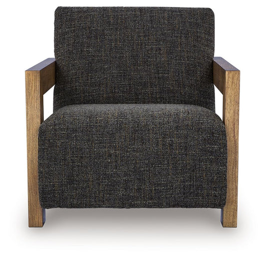 Dorney - Accent Chair - Charcoal / Brown Accent Chairs by Signature Design by Ashley® - Walls Furniture & Mattress