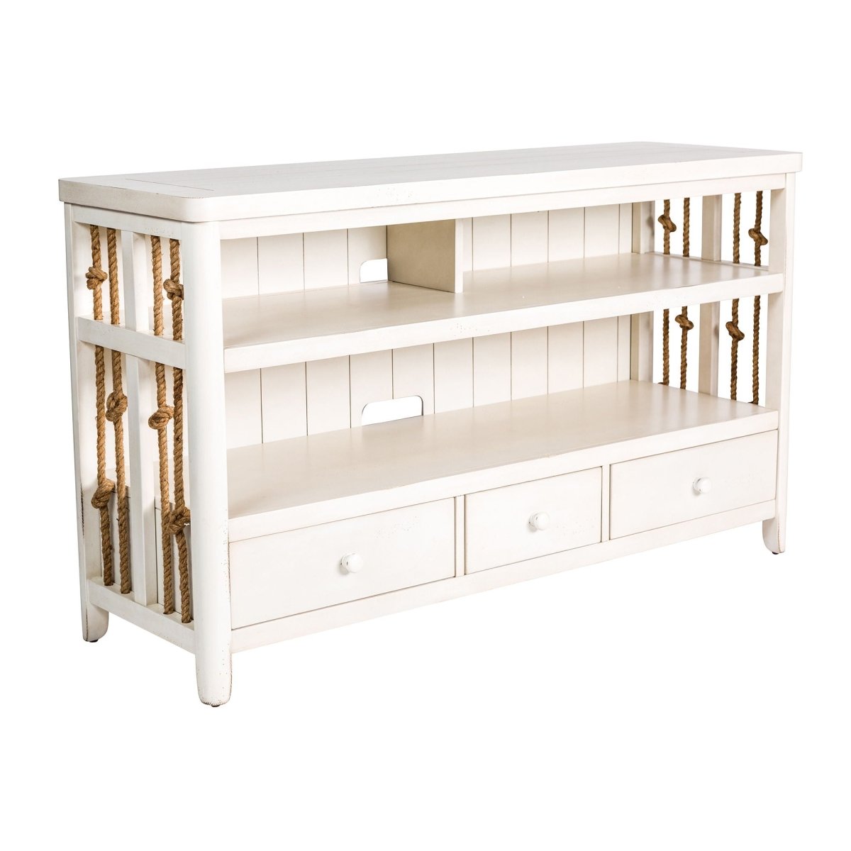 Dockside - TV Console - White TV Stands by Liberty Furniture - Walls Furniture & Mattress