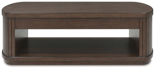 Korestone - Lift Top Cocktail Table - Dark Brown Cocktail Tables by Signature Design by Ashley® - Walls Furniture & Mattress