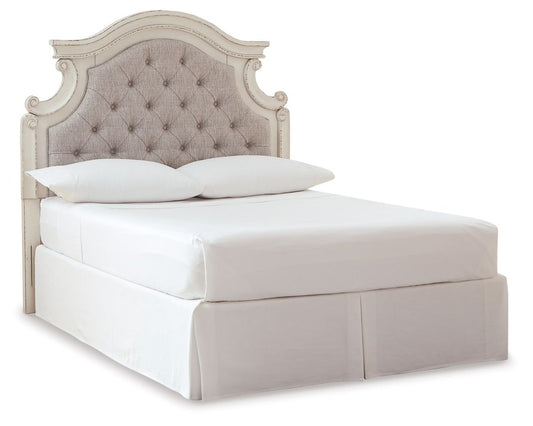 Realyn - Full UPH Panel Headboard - Chipped White Upholstered Headboards by Signature Design by Ashley® - Walls Furniture & Mattress