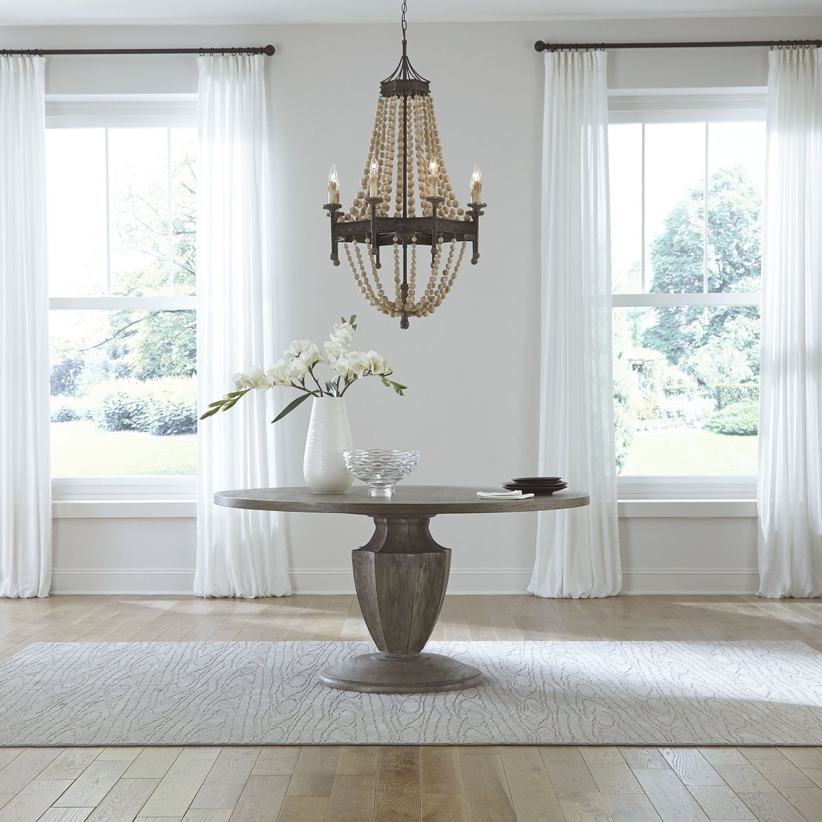 Westfield - Pedestal Table - Dark Brown Dining Tables by Liberty Furniture - Walls Furniture & Mattress