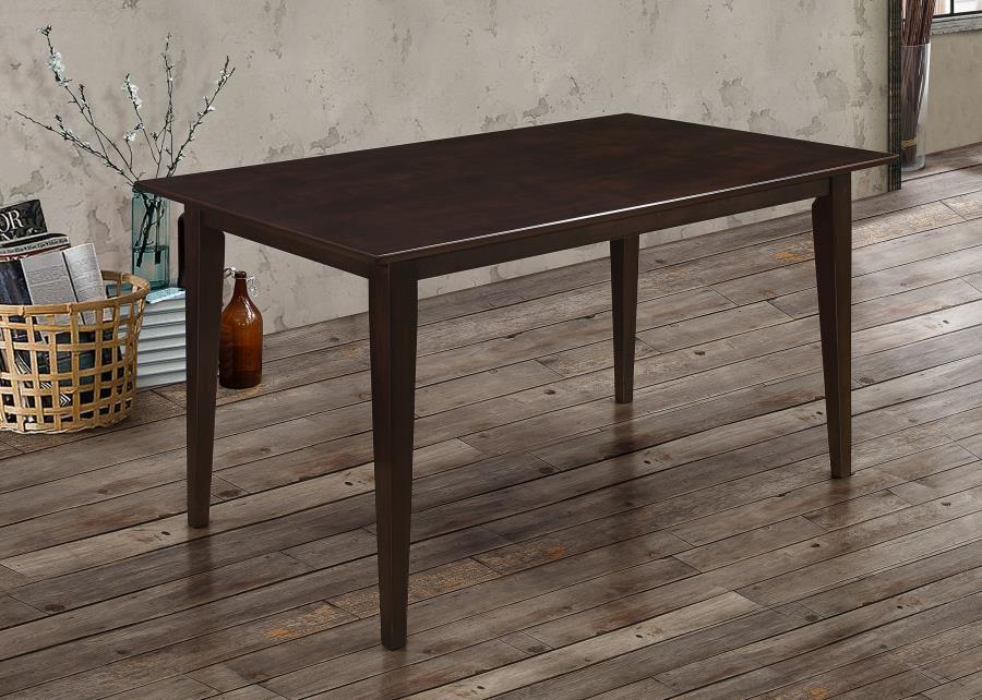 Gabriel - Rectangular Wood Dining Table - Cappuccino Dining Tables by CoasterEveryday - Walls Furniture & Mattress