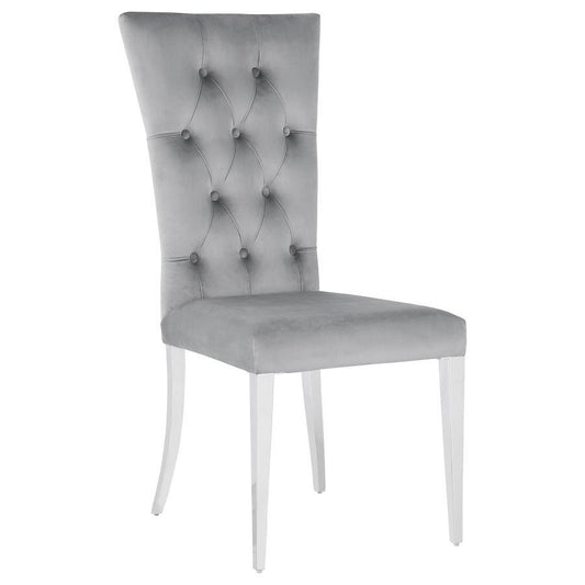 Kerwin - Velvet Upholstered Dining Side Chair (Set of 2) Chair Sets by CoasterElevations - Walls Furniture & Mattress