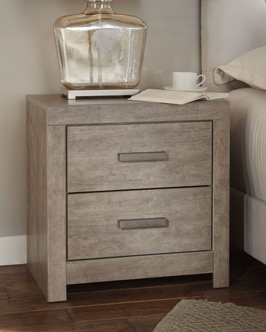 Culverbach - Two Drawer Night Stand - Gray Accent Nightstands by Signature Design by Ashley® - Walls Furniture & Mattress