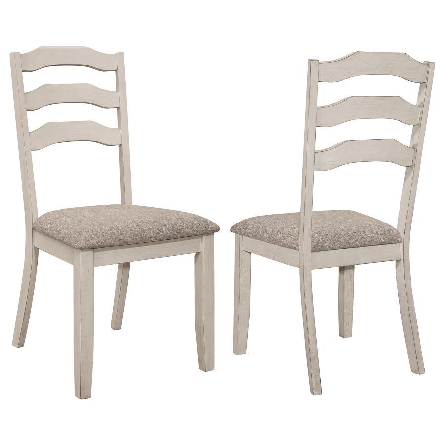 Ronnie - Wood Dining Side Chair (Set of 2) - Rustic Cream Chair Sets by Coaster Fine Furniture - Walls Furniture & Mattress