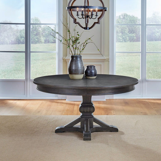 Paradise Valley - Pedestal Table - Dark Brown Dining Tables by Liberty Furniture - Walls Furniture & Mattress