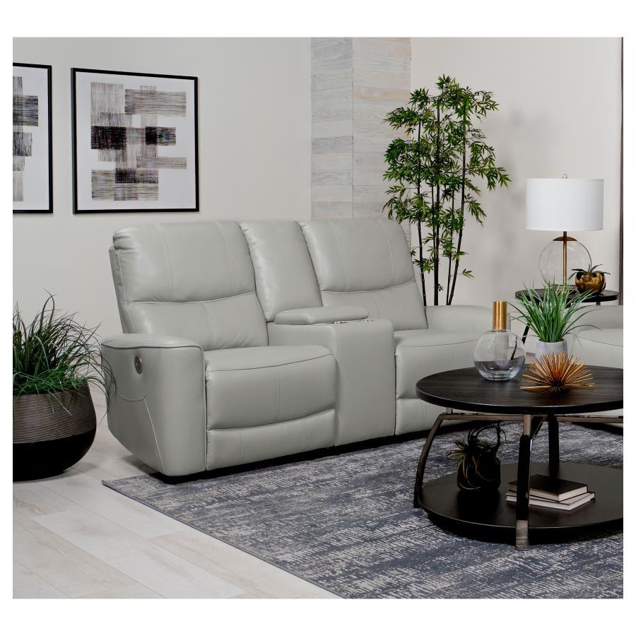 Greenfield - Upholstered Power Reclining Loveseat Reclining Loveseats by Coaster Fine Furniture - Walls Furniture & Mattress